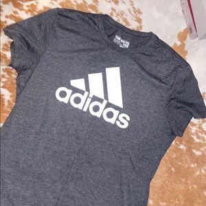 Adidas Gray T-Shirt with White Logo NWOT
